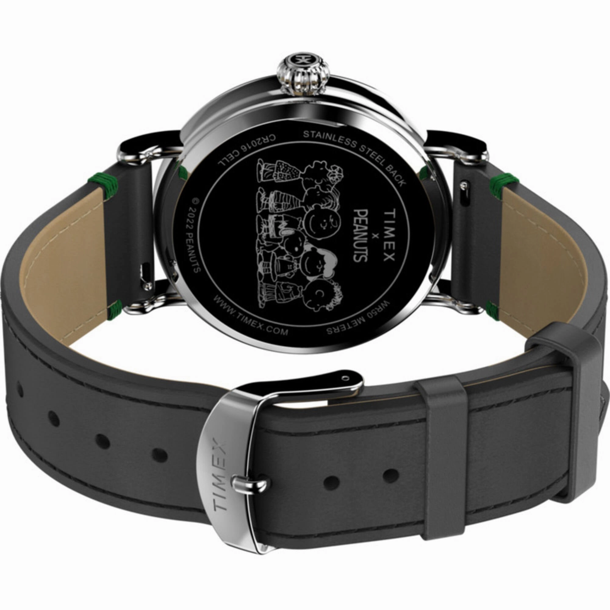 Timex Men's Watch - Standard Peanuts Snoopy Ice Skating Green Dial | TW2V60200VQ