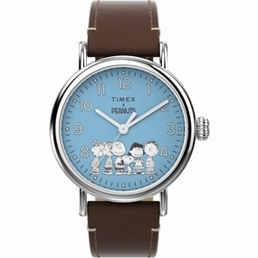 Timex Men's Watch - Standard X Peanuts Gang's All Here Brown Strap | TW2V89800VQ