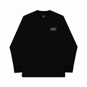 Titan Hoops Talk Basketball Long-Sleeve Tee - Black