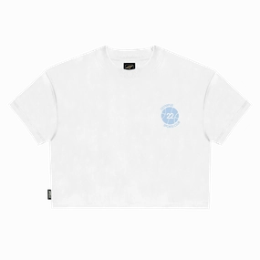 Titan Olympus Sports Club Cropped Short-Sleeve Tee - White