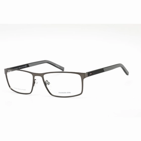 Tommy Hilfiger Men's Eyeglasses - Semi Matte Dark Ruthenium Frame | Th 1593 0R80 00
