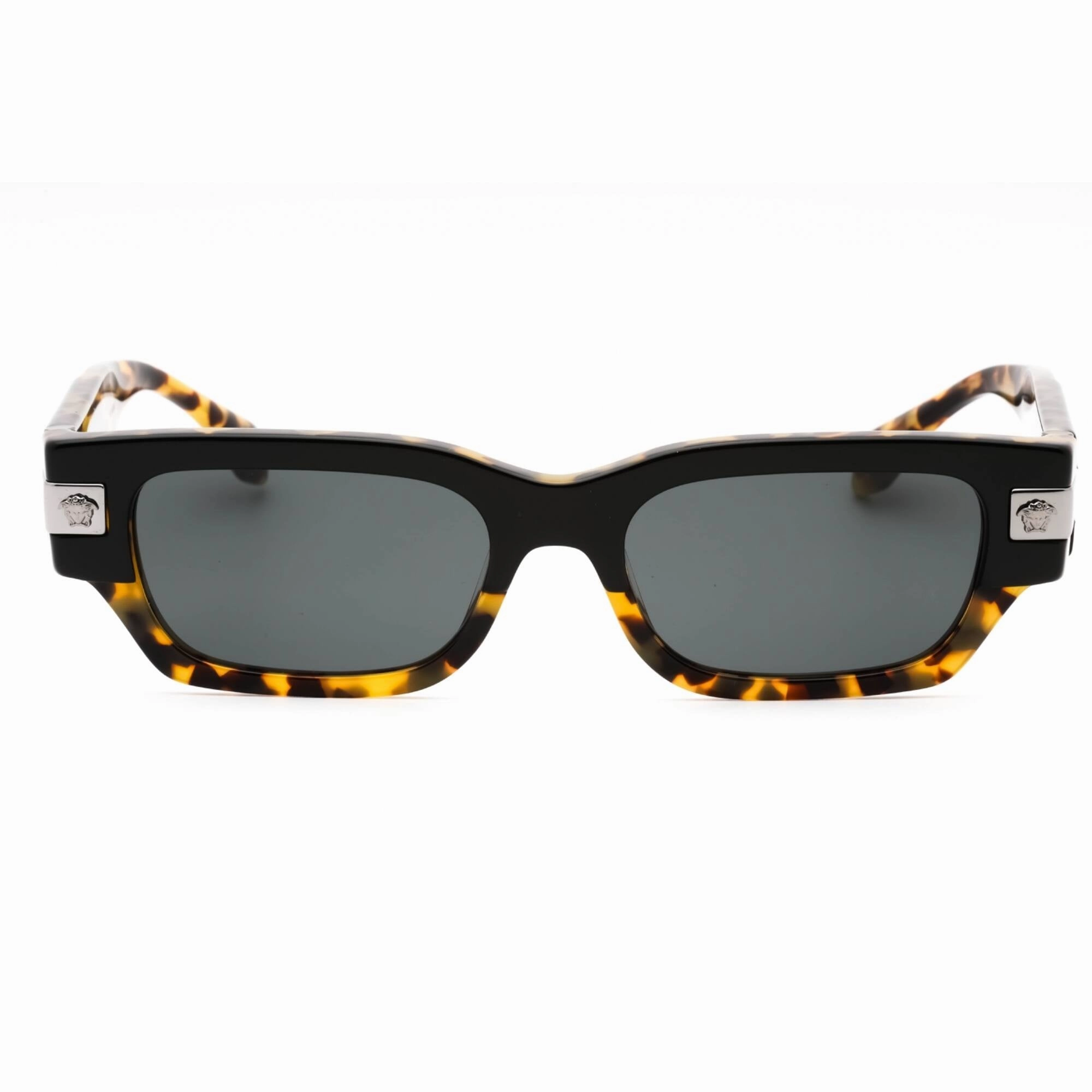 Versace Men's Sunglasses - Havana Plastic Rectangular Full Rim Frame | 0VE4465 545687