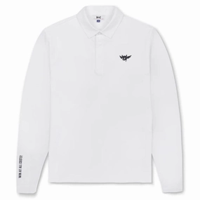 WAAC Cool Touch Longsleeve Golf Polo White - SP25 Men