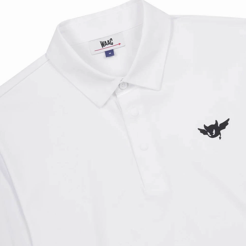 WAAC Cool Touch Longsleeve Golf Polo White - SP25 Men