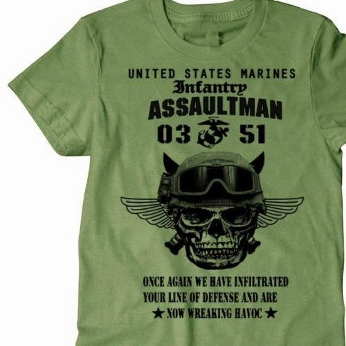 West Louis™ US Marines Infantry Assaultman T-Shirt
