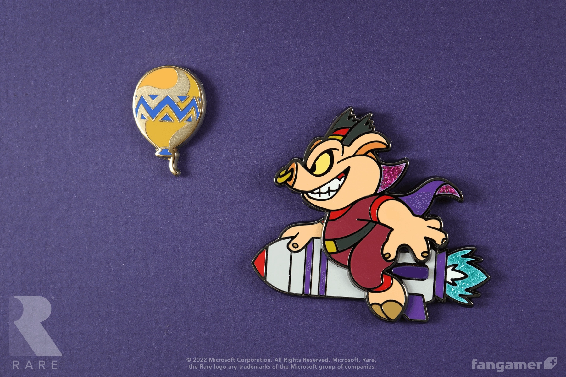 Wizpig RareRacers Rocket Pin