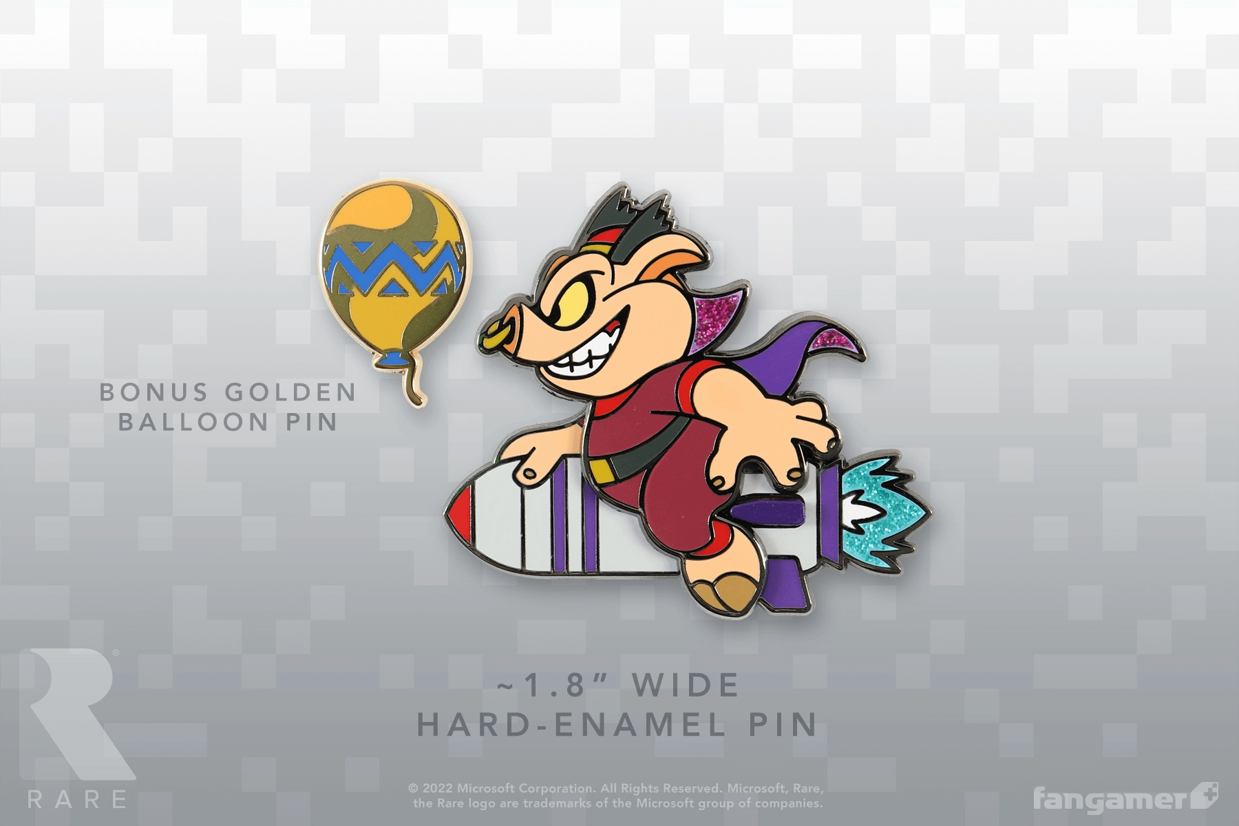 Wizpig RareRacers Rocket Pin