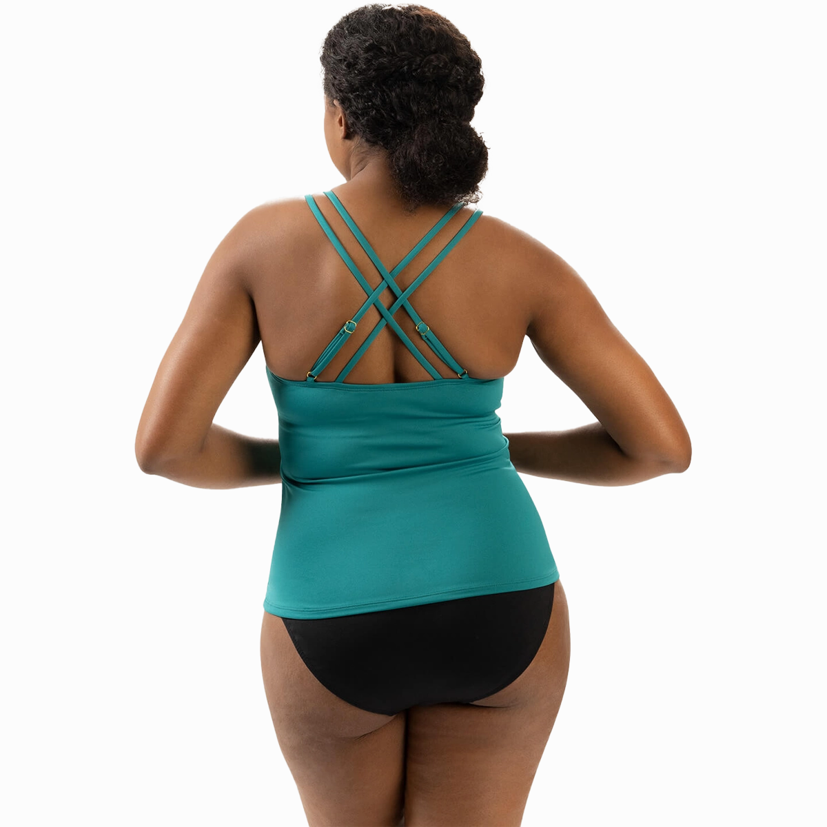 Women's Deep Scoop Neck Tankini Top