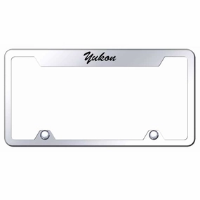 Yukon Script Steel Truck Cut-Out Frame - Etched Mirrored