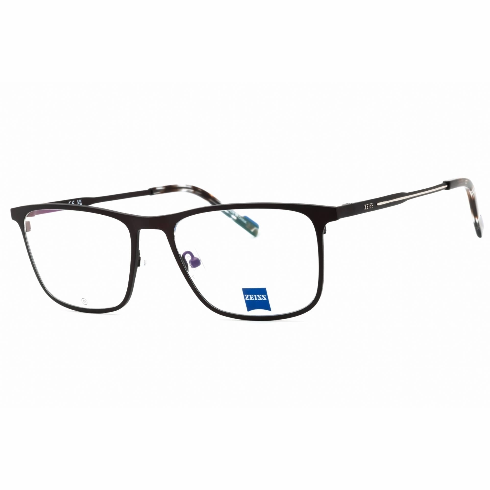 Zeiss Men's Eyeglasses - Satin Dark Brown Full Rim Rectangular Frame | ZS23126 201