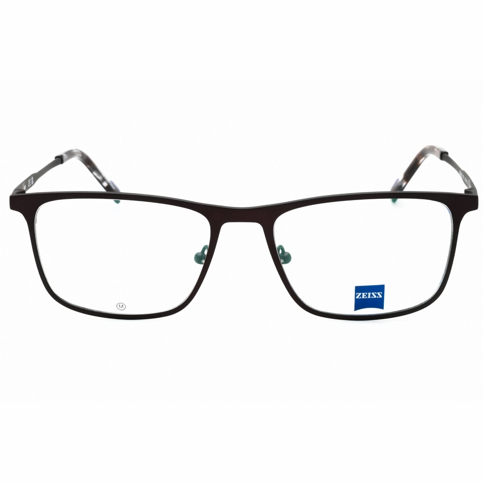Zeiss Men's Eyeglasses - Satin Dark Brown Full Rim Rectangular Frame | ZS23126 201