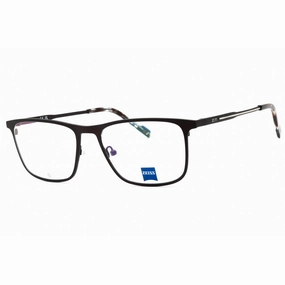 Zeiss Men's Eyeglasses - Satin Dark Brown Full Rim Rectangular Frame | ZS23126 201
